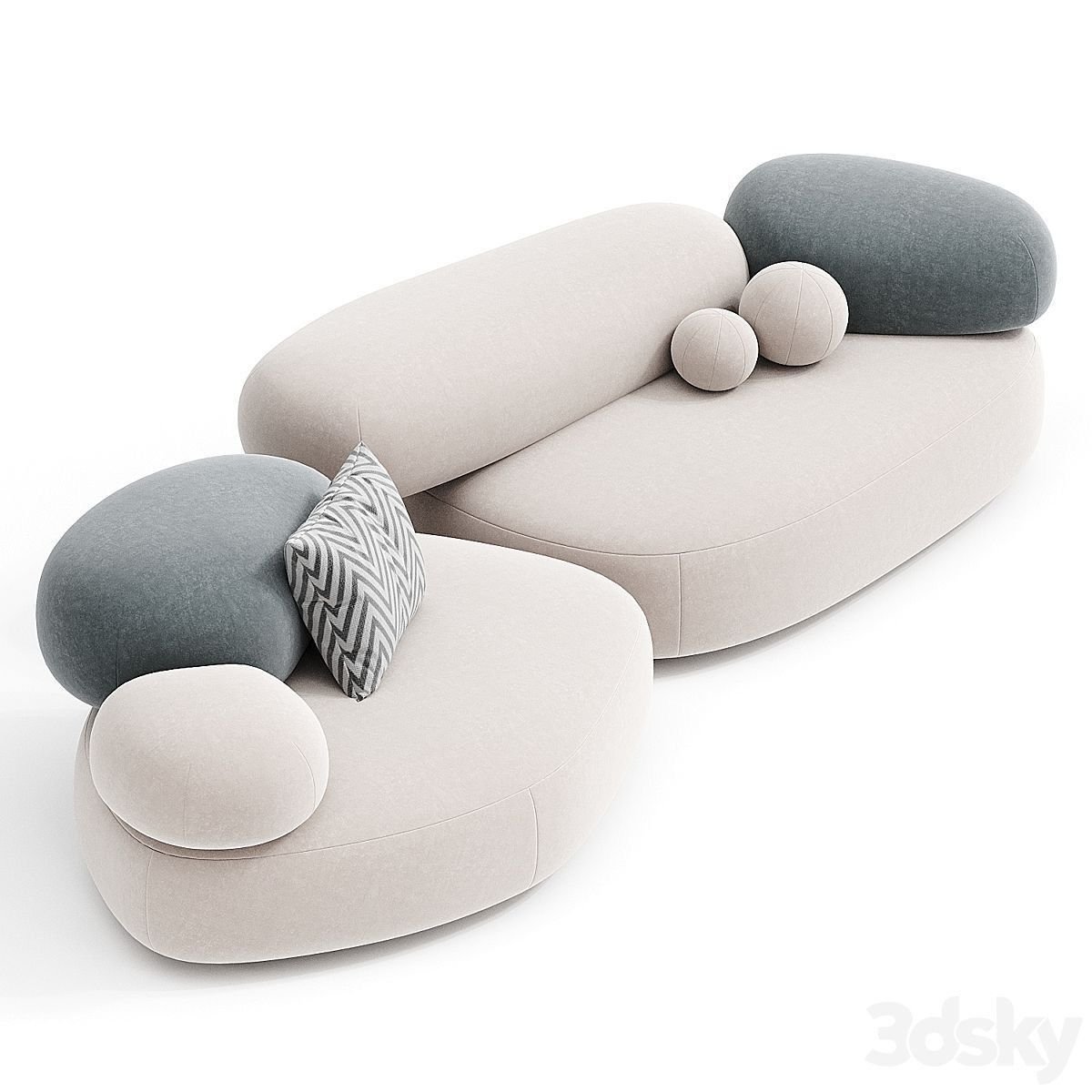 Organic Shaped Sofa Dubai