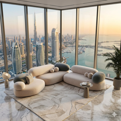 Organic Shaped Sofa Dubai