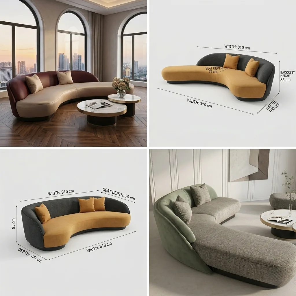 Luxury Velvet Sofa UAE