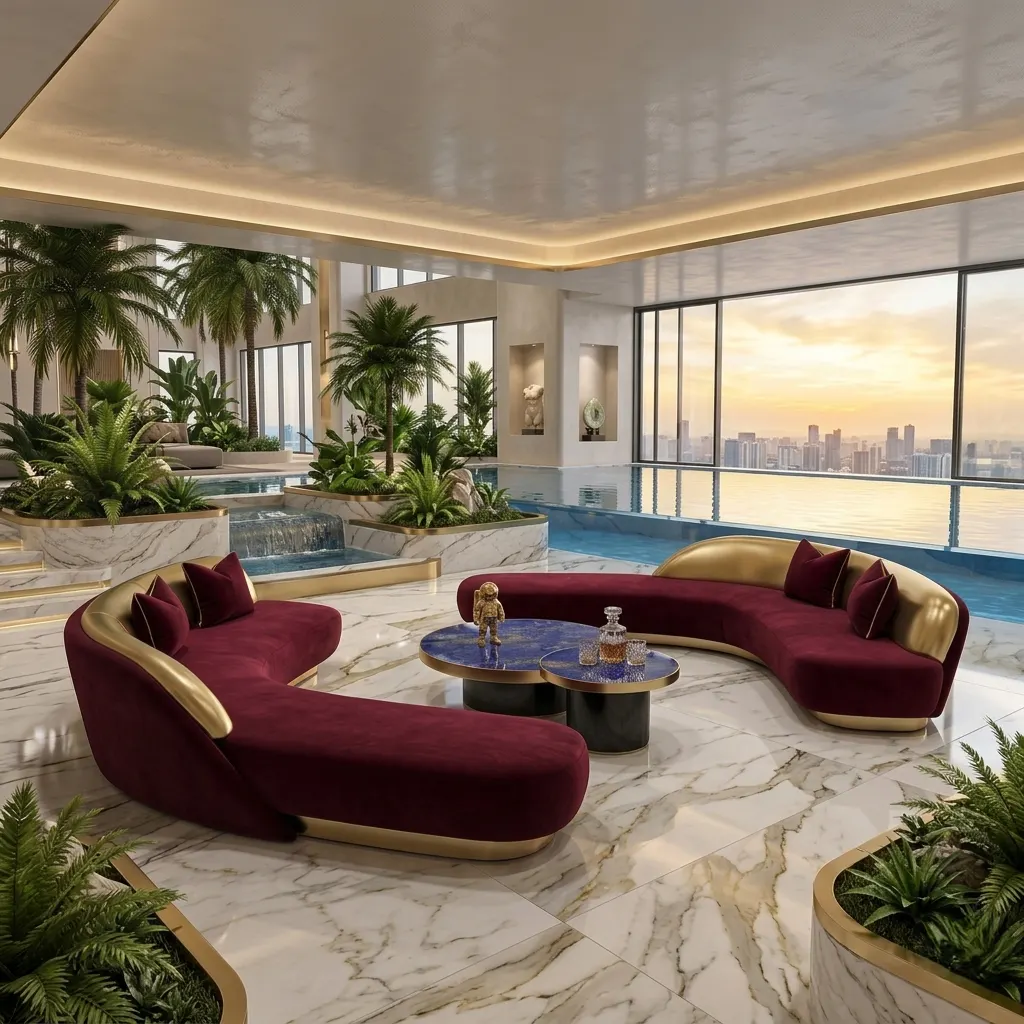 Luxury Velvet Sofa UAE