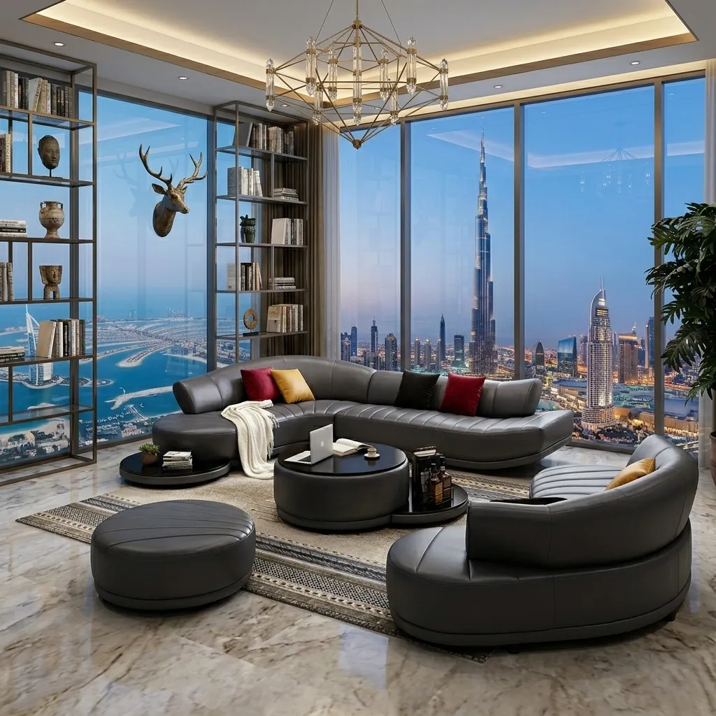 Modern Leather Sofa Dubai