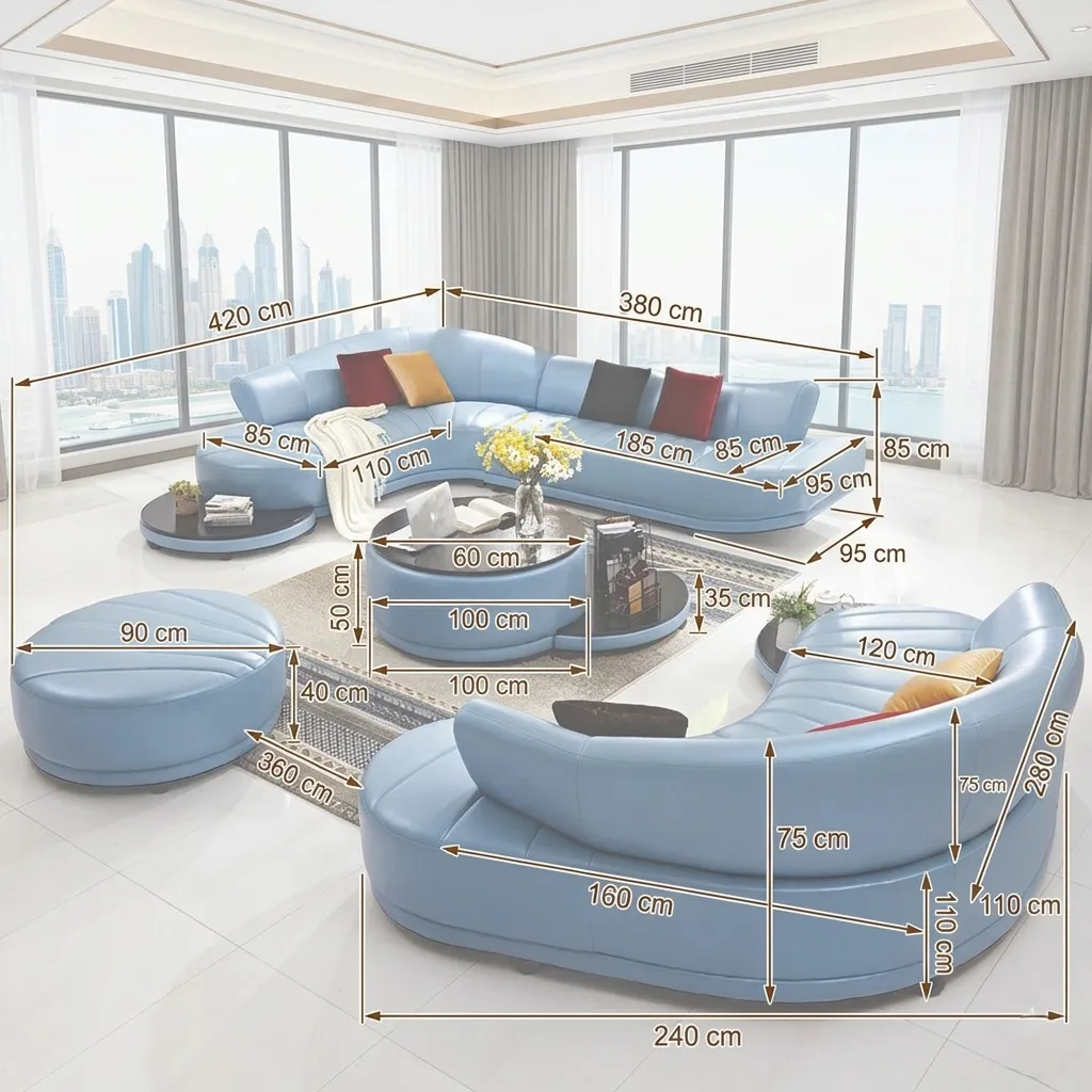 Modern Leather Sofa Dubai