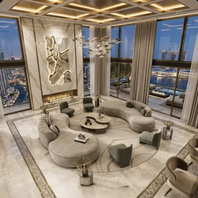 Symmetrical Curved Sofa Dubai